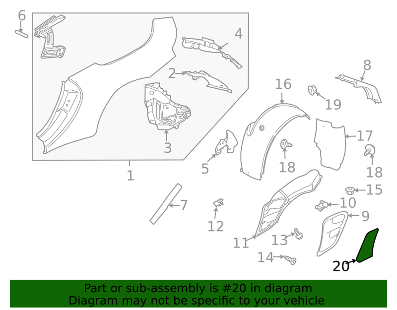 Genuine Porsche parts diagram