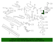 Genuine Porsche parts diagram