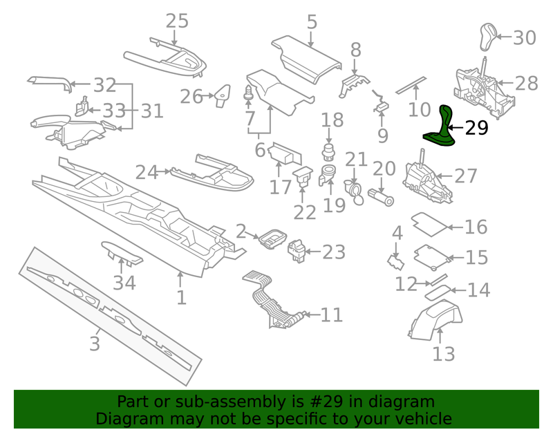 Genuine Porsche parts diagram