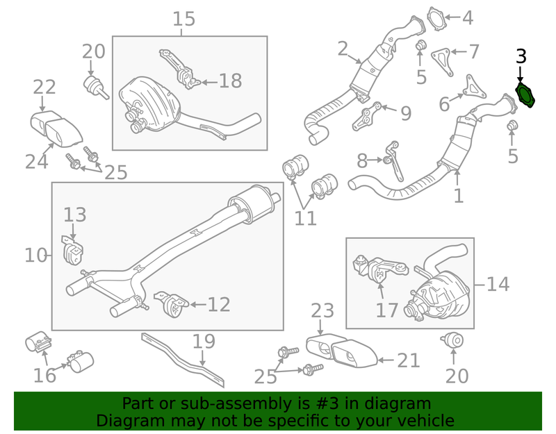 Genuine Porsche parts diagram