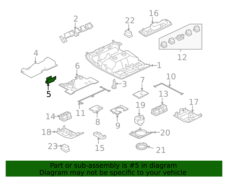 Genuine Porsche parts diagram