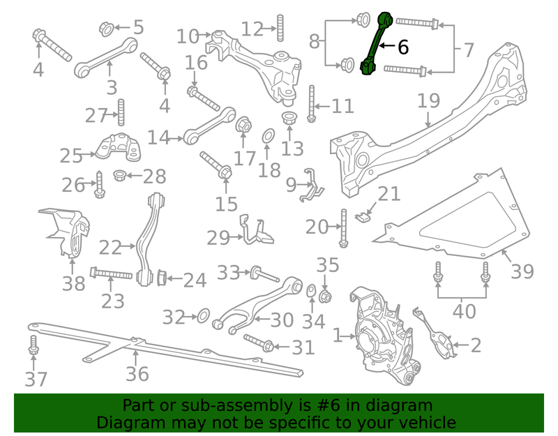 Genuine Porsche parts diagram