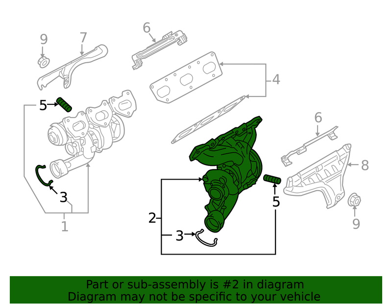 Genuine Porsche parts diagram