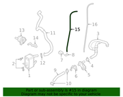 Genuine Porsche parts diagram