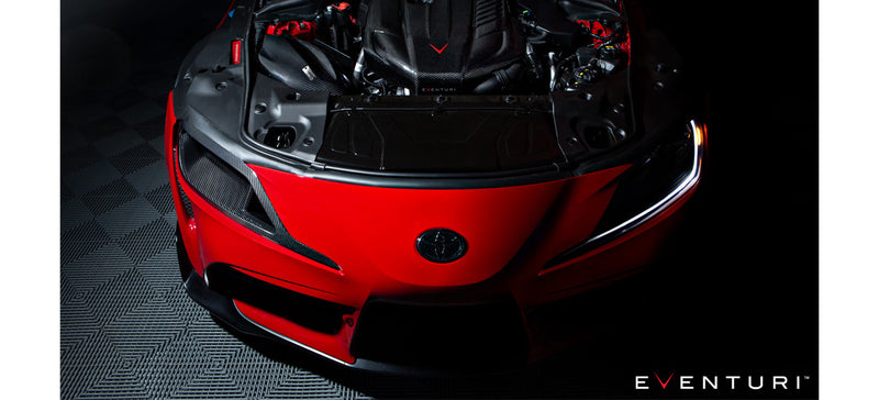 Eventuri Black Carbon Headlamp Duct For A90 Toyota Supra - EVE-A90-CF-HDP