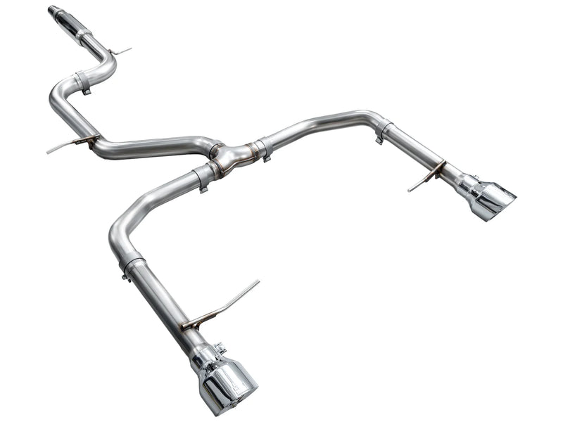 AWE 22-25 Volkswagen Jetta GLI Track Edition Exhaust - Chrome Silver Tips