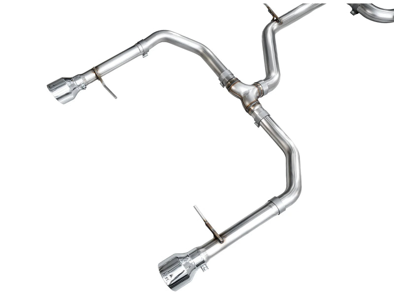 AWE 22-25 Volkswagen Jetta GLI Track Edition Exhaust - Chrome Silver Tips