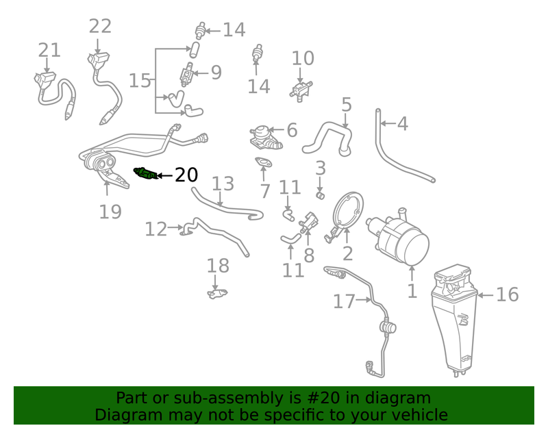 Genuine Porsche parts diagram