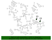 Genuine Porsche parts diagram