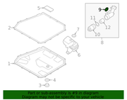 Genuine Porsche parts diagram