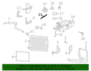 Genuine Porsche parts diagram