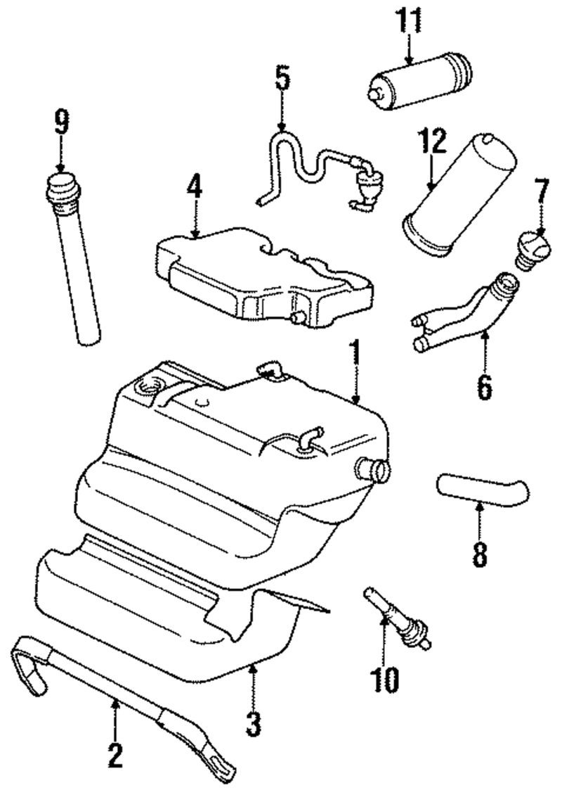 Genuine Porsche parts diagram