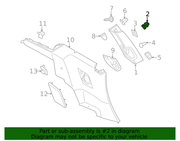 Genuine Porsche parts diagram