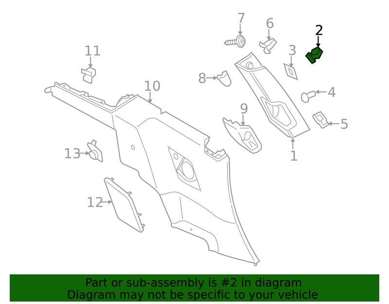 Genuine Porsche parts diagram