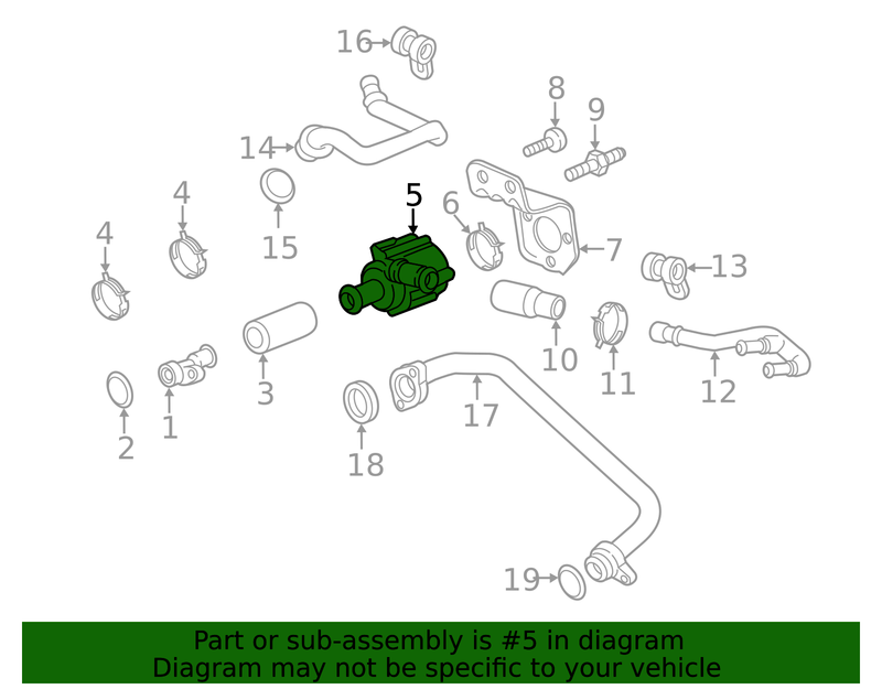 Genuine Porsche parts diagram