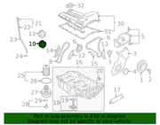Genuine Porsche parts diagram