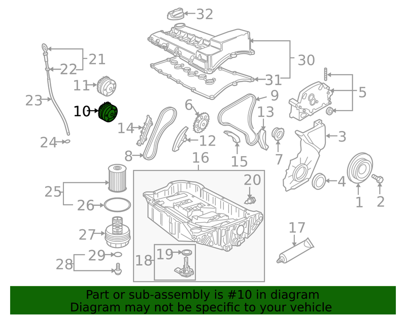 Genuine Porsche parts diagram