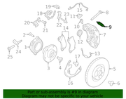 Genuine Porsche parts diagram