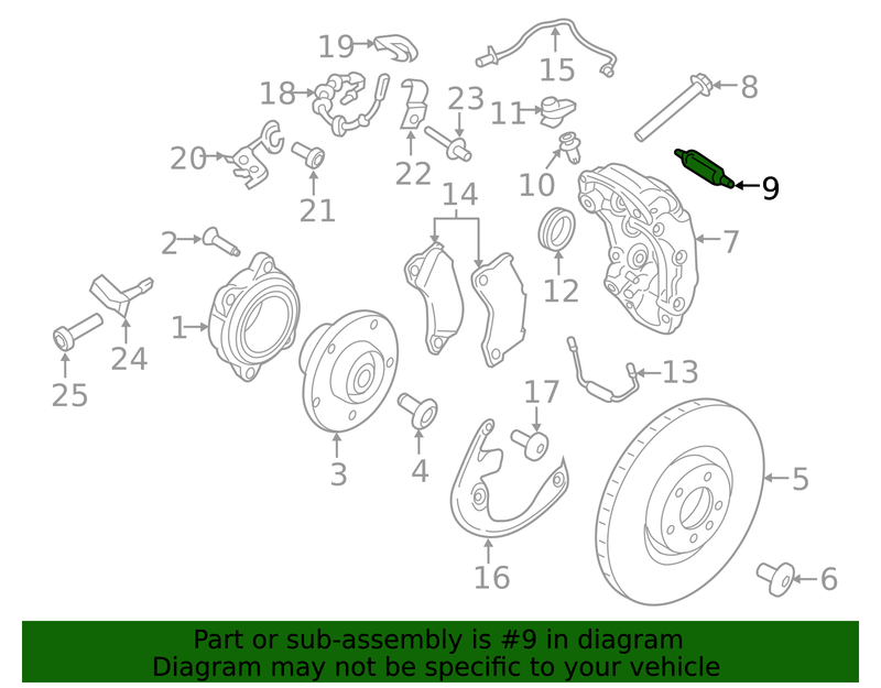 Genuine Porsche parts diagram