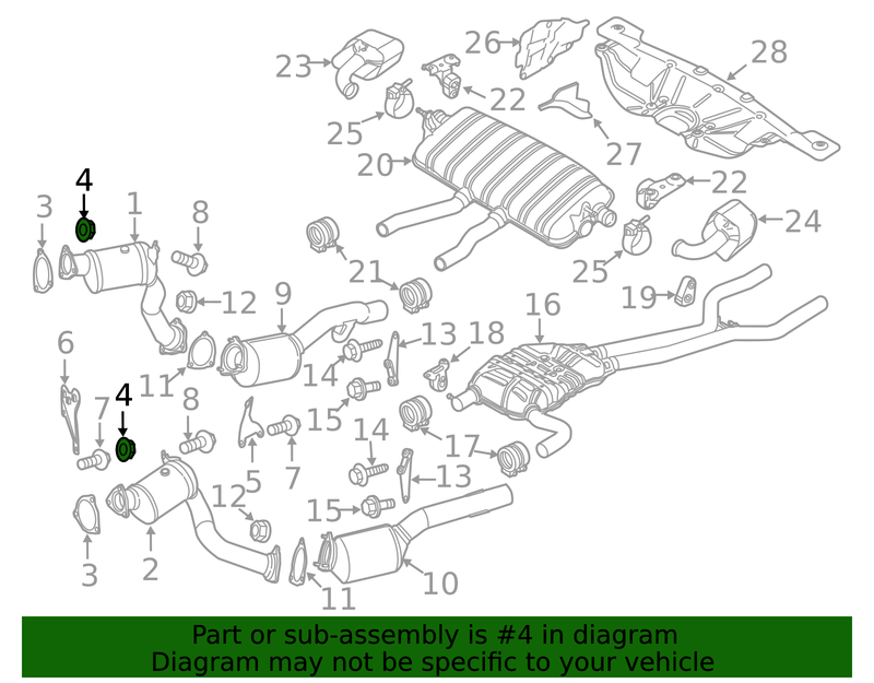 Genuine Porsche parts diagram