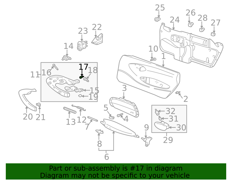 Genuine Porsche parts diagram