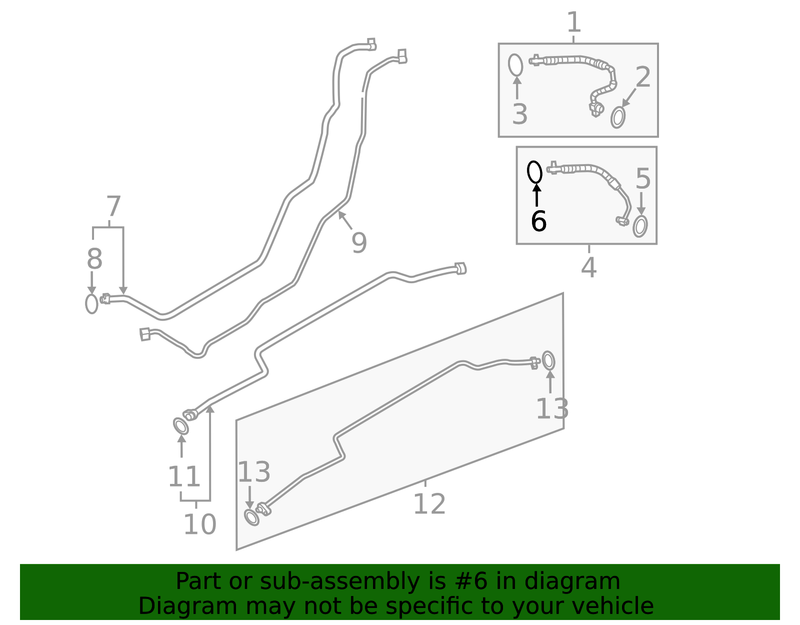 Genuine Porsche parts diagram