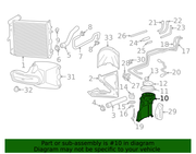 Genuine Porsche parts diagram