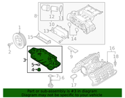 Genuine Porsche parts diagram