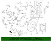 Genuine Porsche parts diagram