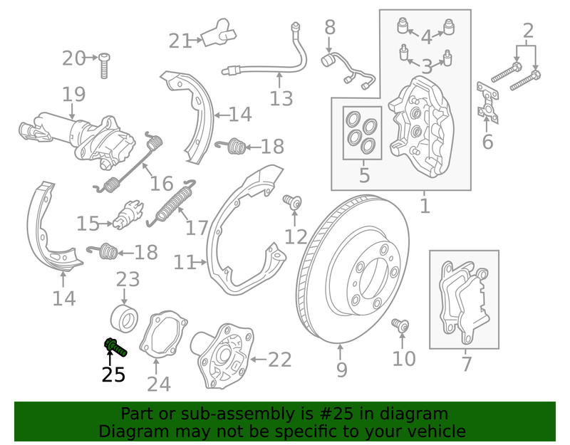 Genuine Porsche parts diagram