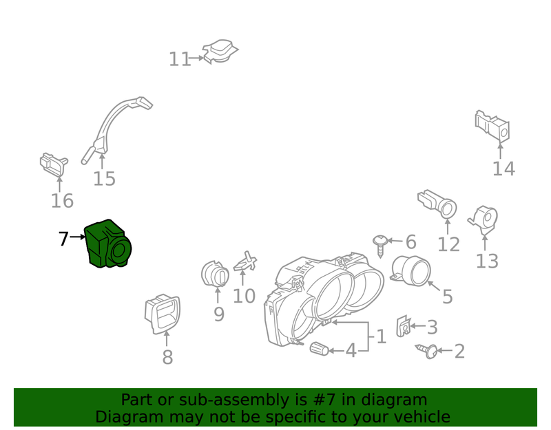 Genuine Porsche parts diagram
