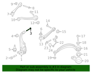 Genuine Porsche parts diagram