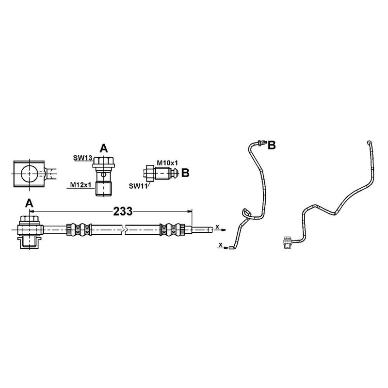 Ate Brake Hose 331066