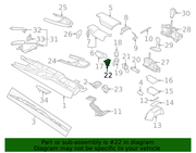 Genuine Porsche parts diagram