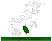 Genuine Porsche parts diagram