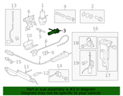 Genuine Porsche parts diagram