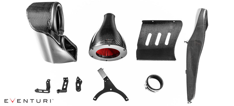Eventuri Black Carbon Intake with secondary duct For Audi B9 RS5 - EVE-B9RS5-CF-INT
