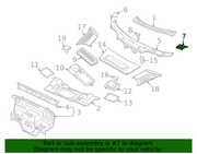 Genuine Porsche parts diagram