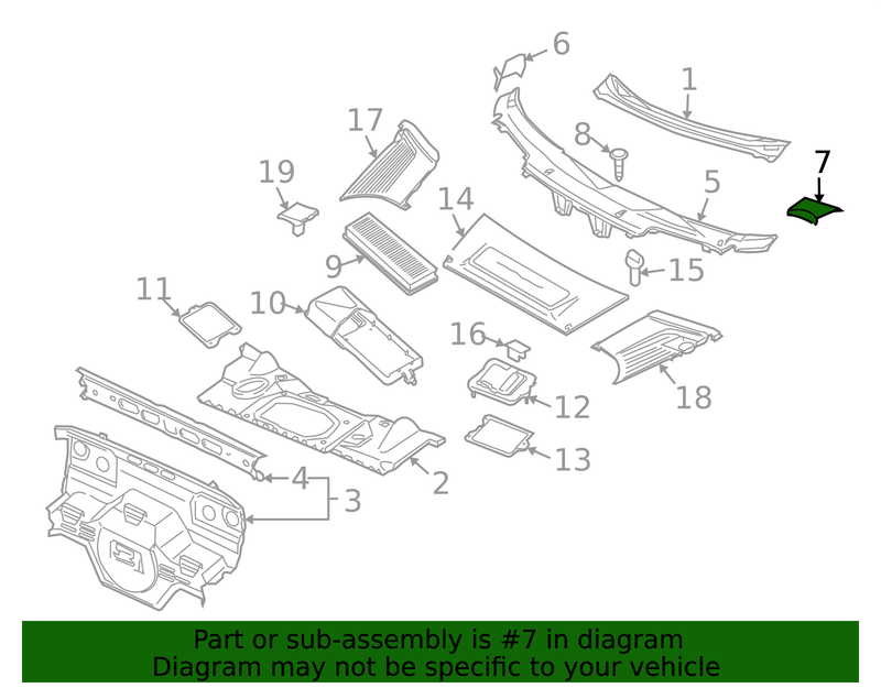 Genuine Porsche parts diagram