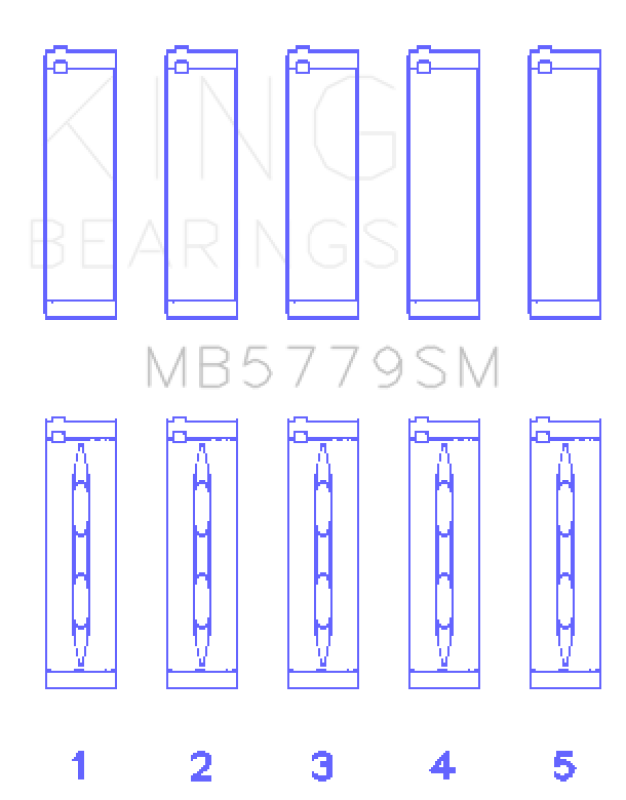 KING ENGINE BEARINGS MB5779SM