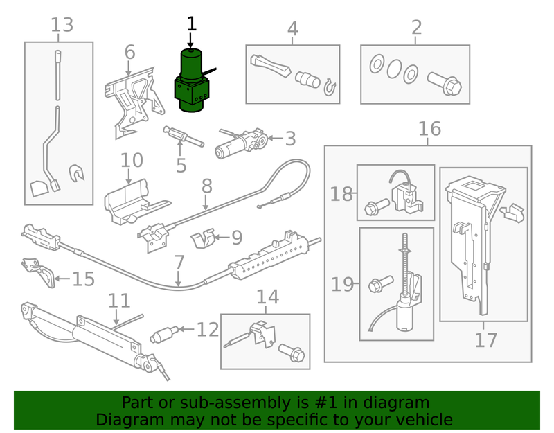 Genuine Porsche parts diagram