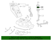 Genuine Porsche parts diagram