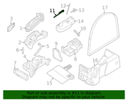 Genuine Porsche parts diagram
