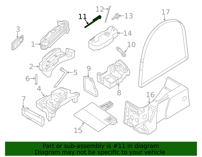 Genuine Porsche parts diagram