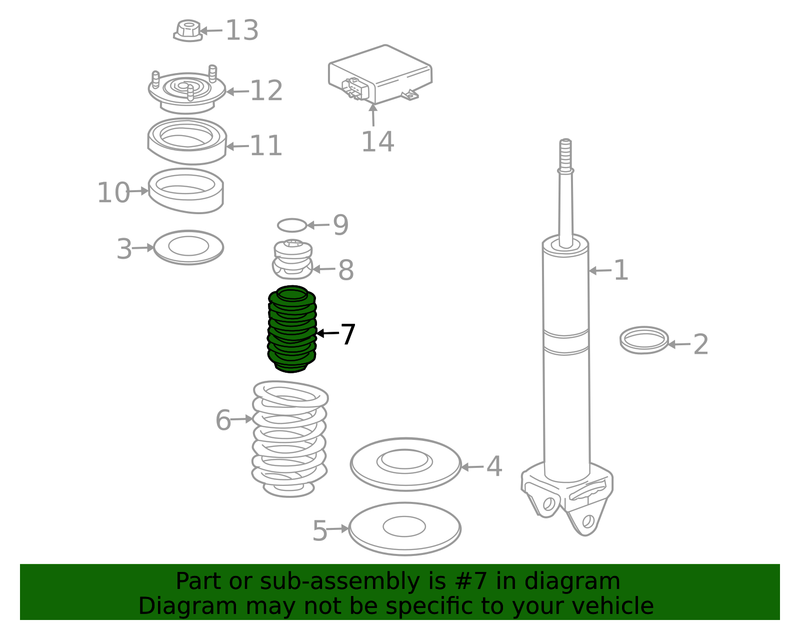 Genuine Porsche parts diagram