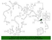 Genuine Porsche parts diagram