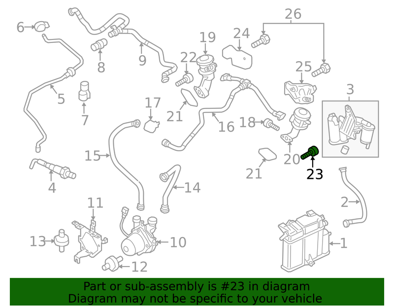 Genuine Porsche parts diagram