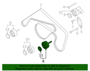 Genuine Porsche parts diagram