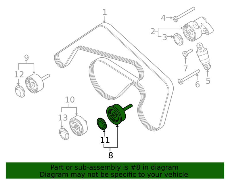 Genuine Porsche parts diagram
