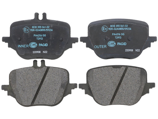 HELLA BRAKE SYSTEMS Brake Pad Set - 355041021